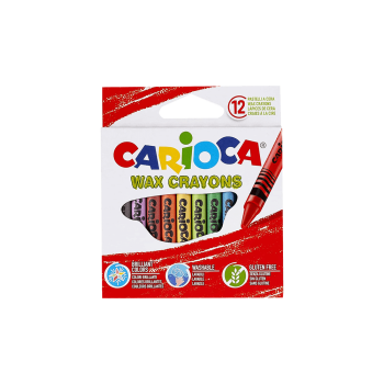 CARIOCA ΚΡΑΙΓΙΟΝ ΚΕΡΙΝΟ (ΚΗΡΟΜΠΟΓΙΕΣ) 12 ΧΡΩΜΑΤΑ WAX 12 ΤΕΜΑΧΙΑ (Το προιόν πωλείται σε μεμονωμένα τεμάχια του ενός)