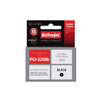 ACTIVE JET  INK ΣΥΜΒΑΤΟ  ΜΕ CANON ACC-525BN #PGI-525BK BLACK 20ml (Ν) #4529B001