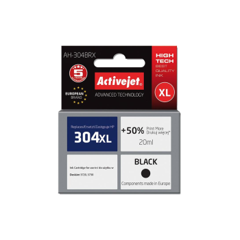 ACTIVE JET  INK ΣΥΜΒΑΤΟ  ΜΕ HP AH-304BRX #304XL BLACK 20ml (Α) #N9K07AE