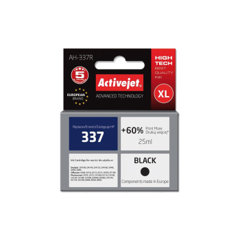 ACTIVE JET  INK ΣΥΜΒΑΤΟ  ΜΕ HP AH-337R #337XL BLACK 25ml (Α) #C9364A