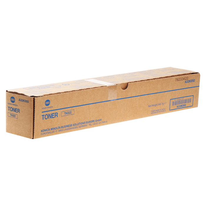 KONICA - MINOLTA TONER #TN-322 BLACK 24.000Φ. #A33K050 KONICA - MINOLTA TONER #TN-322 BLACK 24.000Φ. #A33K050