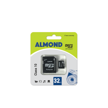 ALMOND ΜΝΗΜΗ MICRO SDHC ΜΕ ΑΝΤΑΠΤΟΡΑ MSD 32GB CLASS10