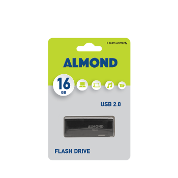 ALMOND FLASH DRIVE USB 16GB PRIME ΜΑΥΡΟ