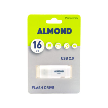 ALMOND FLASH DRIVE USB 16GB PRIME ΛΕΥΚΟ