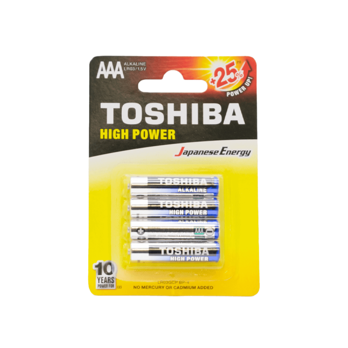 TOSHIBA ΜΠΑΤΑΡΙΕΣ LR 03 AAA ΑΛΚΑΛΙΚΕΣ 4 ΤΕΜΑΧΙΑ TOSHIBA ΜΠΑΤΑΡΙΕΣ LR 03 AAA ΑΛΚΑΛΙΚΕΣ 4 ΤΕΜΑΧΙΑ