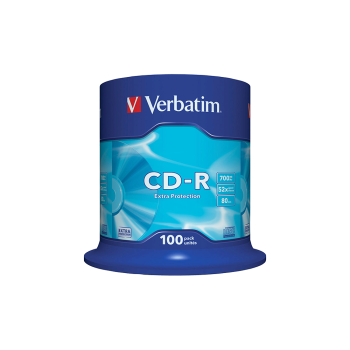 VERBATIM CD-R 700MB 52X DATALIFE CB 100 ΤΕΜΑΧΙΑ (Το προιόν πωλείται σε μεμονωμένα τεμάχια του ενός)