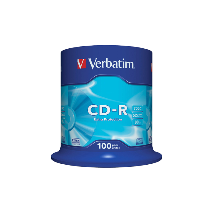 VERBATIM CD-R 700MB 52X DATALIFE CB 100 ΤΕΜΑΧΙΑ (Το προιόν πωλείται σε μεμονωμένα τεμάχια του ενός) VERBATIM CD-R 700MB 52X DATALIFE CB 100 ΤΕΜΑΧΙΑ (Το προιόν πωλείται σε μεμονωμένα τεμάχια του ενός)