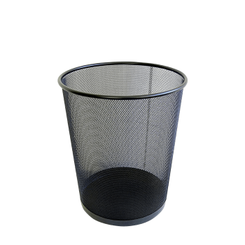 METRON ΚΑΛΑΘΙ ΑΧΡΗΣΤΩΝ ΜΕΤΑΛΛΙΚΟ Φ29.5x35cm 19.5lt ΜΑΥΡΟ