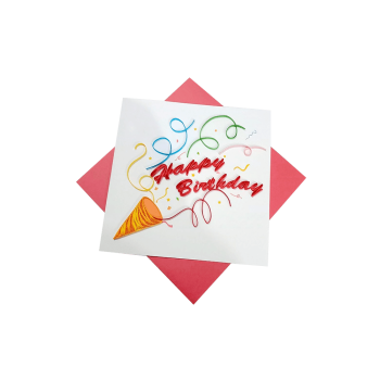 ORIGAMO ΚΑΡΤΑ ΕΥΧΕΤΗΡΙΑ QUILLING LET'S PARTY 16.2x16.5cm FILIGRANA