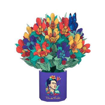 ORIGAMO ΚΑΡΤΑ ΕΥΧΕΤΗΡΙΑ ΑΝΑΔΥΟΜΕΝΗ FESTIVALE FRIDA KAHLO 35x29.1cm LARGE FLORA
