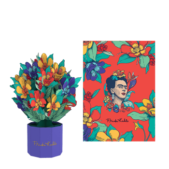 ORIGAMO ΚΑΡΤΑ ΕΥΧΕΤΗΡΙΑ ΑΝΑΔΥΟΜΕΝΗ FESTIVALE FRIDA KAHLO 19.5x14.2cm MINI FLORA