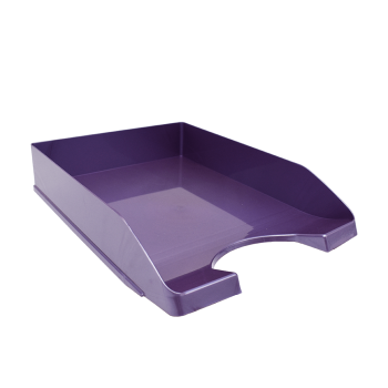 METRON ΔΙΣΚΟΣ ΓΡΑΦΕΙΟΥ ΠΛΑΣΤΙΚΟΣ 26x35x6.5cm ΜΕΤΑΛΛΙΚΟ ΜΩΒ