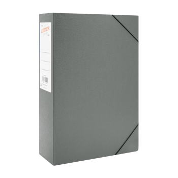 LEIZER ΚΟΥΤΙ ΜΕ ΛΑΣΤΙΧΟ FIBER 25x35x8cm ΓΚΡΙ