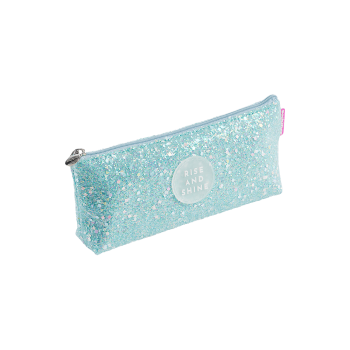 MIQUELRIUS ΚΑΣΕΤΙΝΑ ΘΗΚΗ 20x8x3.5cm BACK2FUN GLITTER ΜΠΛΕ