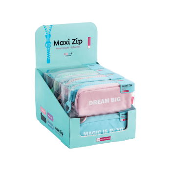 MIQUELRIUS ΚΑΣΕΤΙΝΑ MAXI ZIPPER BACK2FUN ΒΙΤΡΙΝΑ 8Τ. (Το προιόν πωλείται σε μεμονωμένα τεμάχια του ενός)