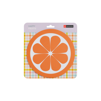 MIQUELRIUS MOUSE PAD BLISTER 21.7x22.8cm 200mm HAPPY FRUITS ΠΟΡΤΟΚΑΛΙ