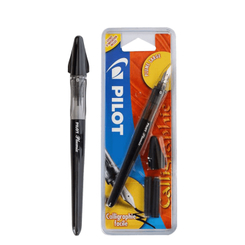 PILOT ΠΕΝΑ ΚΑΛΛΙΓΡΑΦΙΑΣ BLISTER BROAD PLUMIX FCD-B-B ΜΑΥΡΟ & 2 ΑΜΠΟΥΛΕΣ
