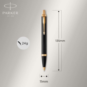 ΣΕΤ PARKER I.M. DUO LACQUER BLACK GT FOUNTAIN PEN - BALLPEN