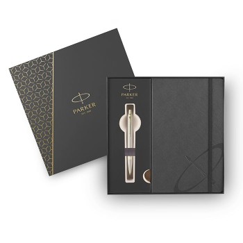 ΣΕΤ ΔΩΡΟΥ PARKER ΣΤΥΛΟ BALLPEN IM MONOCHROME CHAMPAGNE + ΣΗΜΕΙΩΜΑΤΑΡΙΟ 1159.2303.43