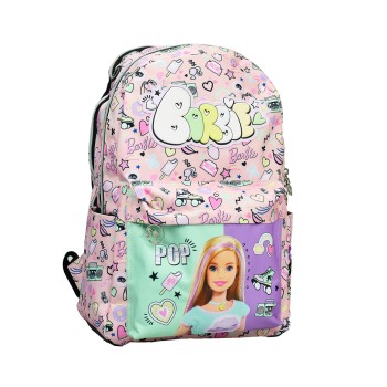 GIM ΤΣΑΝΤΑ ΠΛΑΤΗΣ 2 ΘΕΣΕΩΝ BARBIE POWER PASTELS 349-83034 2023