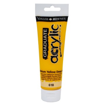 Graduate Ακρυλικά Χρώματα Cad Yellow Deep Hue 120ml