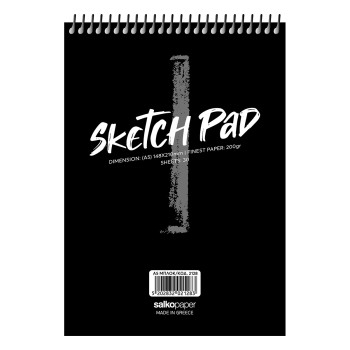 ΜΠΛΟΚ  ΣΠΙΡΑΛ SKETCH PAD A5 200 gsm 15X21