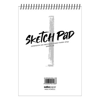 ΜΠΛΟΚ  ΣΠΙΡΑΛ SKETCH PAD A5 200 gsm 15X21