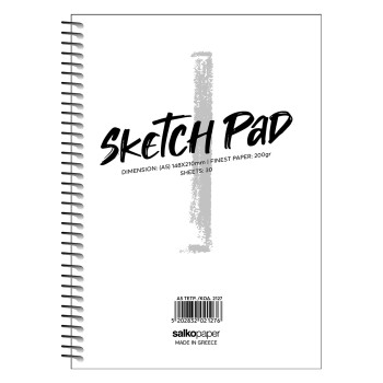 ΤΕΤΡΑΔΙΟ  ΣΠΙΡΑΛ SKETCH PAD A5 200 gsm 15X21