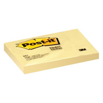 ΧΑΡΤΑΚΙΑ 3Μ 657 ΚΙΤΡΙΝΑ 76x102(100φ)