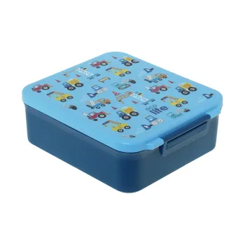 ΦΑΓΗΤΟΔΟΧΕΙΟ ME ΧΩΡΙΣΜΑΤΑ & ΘΕΡΜΟΜΠΟΛ 1700ML - BLUE CARS