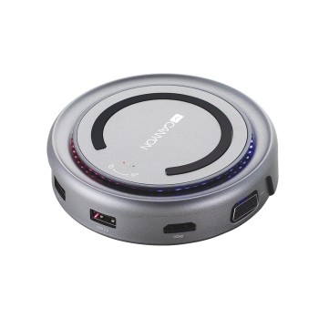 Canyon Multiport Docking Station 5 port with wireless charger - CNS-TDS07DG