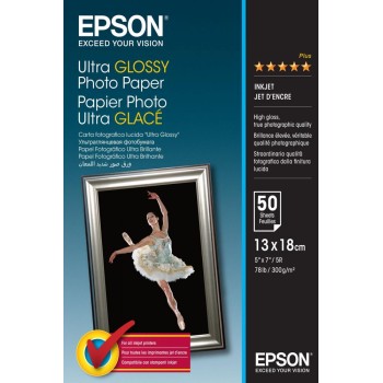 Ultra Glossy Photo Paper Epson 13x18 50Shts 300g