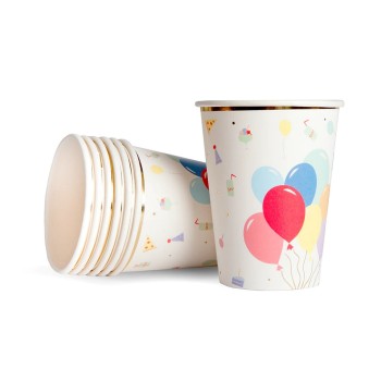 Great Pretenders χάρτινα ποτήρια 260ml `Happy Birthday` (8 τμχ)