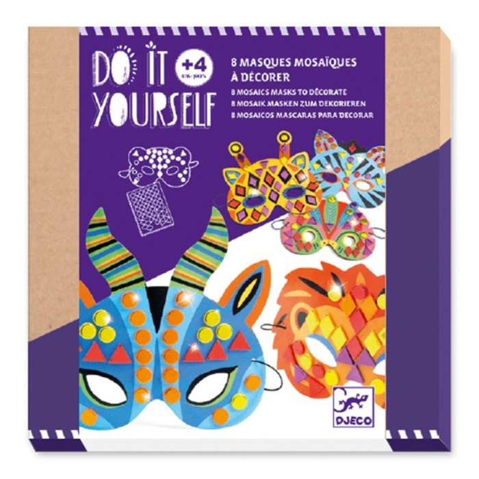 Djeco DIY Φτιάχνω Μάσκες Μωσαικό Ζωάκια Ζούγκλας - FSC MIX Djeco DIY Φτιάχνω Μάσκες Μωσαικό Ζωάκια Ζούγκλας - FSC MIX