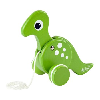 Pin Toys Ξύλινη τρεχαλίτσα δεινόσαυρος Τυραννόσαυρος T-REX από μασίφ κ?