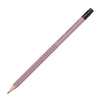 ΜΟΛΥΒΙ GRIP ΜΕ ΓΟΜΑ ΡΟΖ FABER CASTELL
