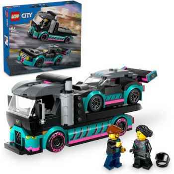 LEGO CITY RACE CAR AND CAR CARRIER TRUCK