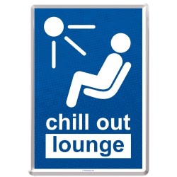 Nostalgic Μεταλλική κάρτα σε φάκελο Achtung Chill Out Lounge