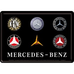 Nostalgic Μεταλλική κάρτα σε φάκελο Mercedes-Benz - Logo Evolution