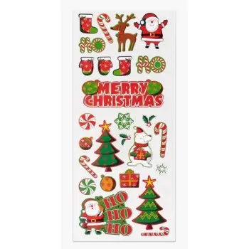 ΑΥΤΟΚΟΛΛΗΤΑ STICKERS 524 XMAS HOHOHO 31X11CM