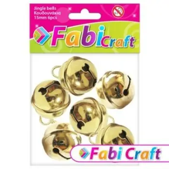 ΚΟΥΔΟΥΝΑΚΙΑ ΜΕΤΑΛΛΙΚΑ FABI 15mm 6 τμχ.
