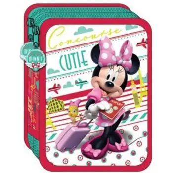 ΣΧΟΛΙΚΗ ΚΑΣΕΤΙΝΑ ΔΙΑΚΑΚΗΣ MINNIE ΓΕΜΑΤΗ ΜΕ 2 ΘΗΚΕΣ