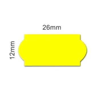 ΕΤΙΚΕΤΕΣ ΕΤΙΚΕΤΟΓΡΑΦΟΥ 26x12mm ΚΙΤΡΙΝΕΣ