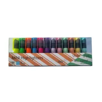 ENLEGEND ΣΕΤ MINI ΜΑΡΚΑΔΟΡΟΙ  ΥΠΟΓΡΑΜΜΙΣΗΣ 12 ΧΡ PASTEL & NEON  (ENL-6006-12D)