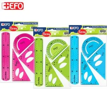 Χάρακες Σετ +Efo Flexy 4τεμ Νο1