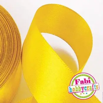Κορδέλα Fabi Σατέν 15mm x 50y Κίτρινο