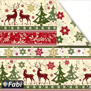 Χαρτόνι Fabi 50x70εκ Xmas Barock 1455085