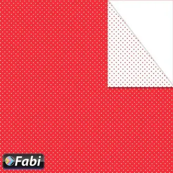Χαρτόνι Fabi 50x70εκ Πουά Mini Κόκκινο