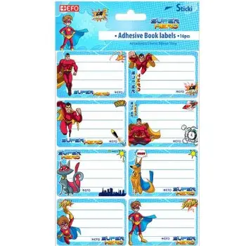 Ετικέτες Αυτοκόλλητες Sticki Hero 16τεμ