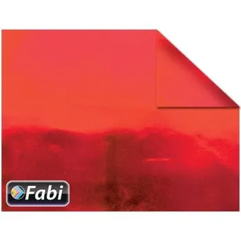 Χρυσοχάρτονο Fabi 50x70εκ Διπλής όψης Κόκκινο